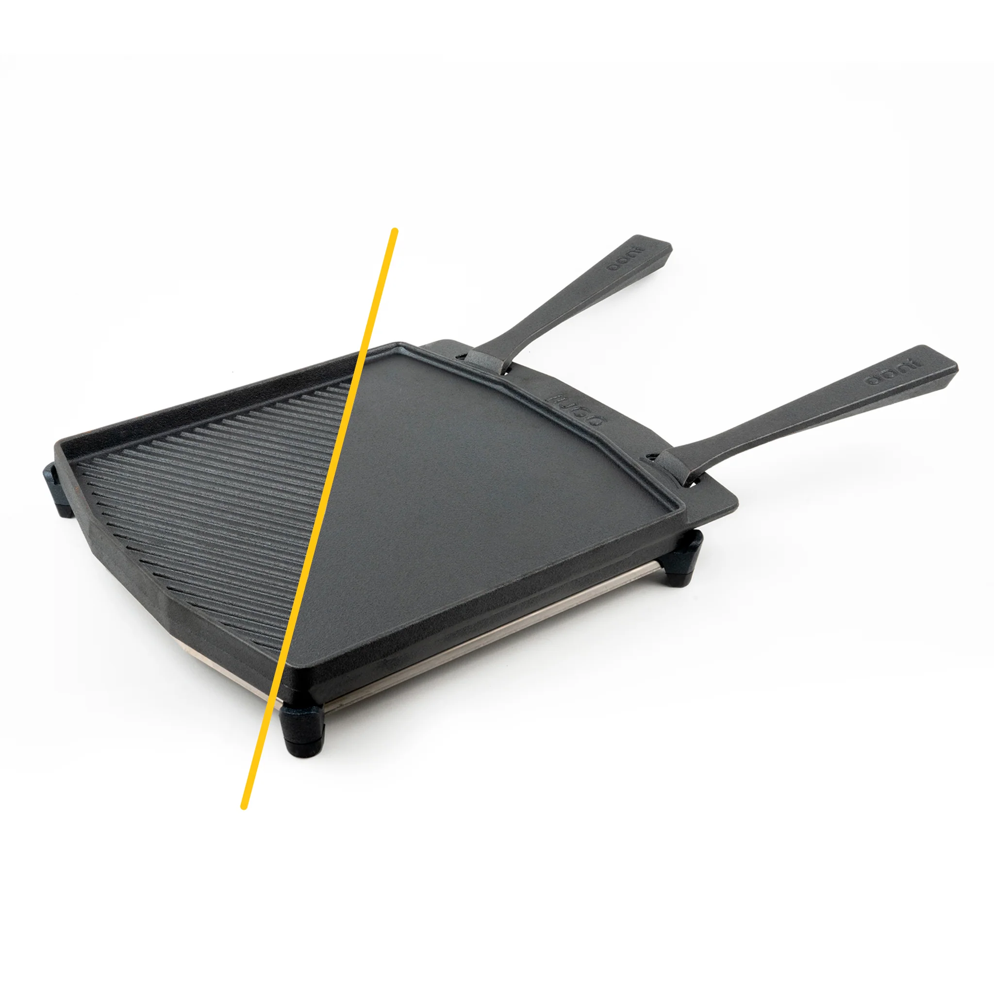 Ooni Dual-Sided Grizzler Plate and Cast Iron Skillet Pan Bundle - Image 5