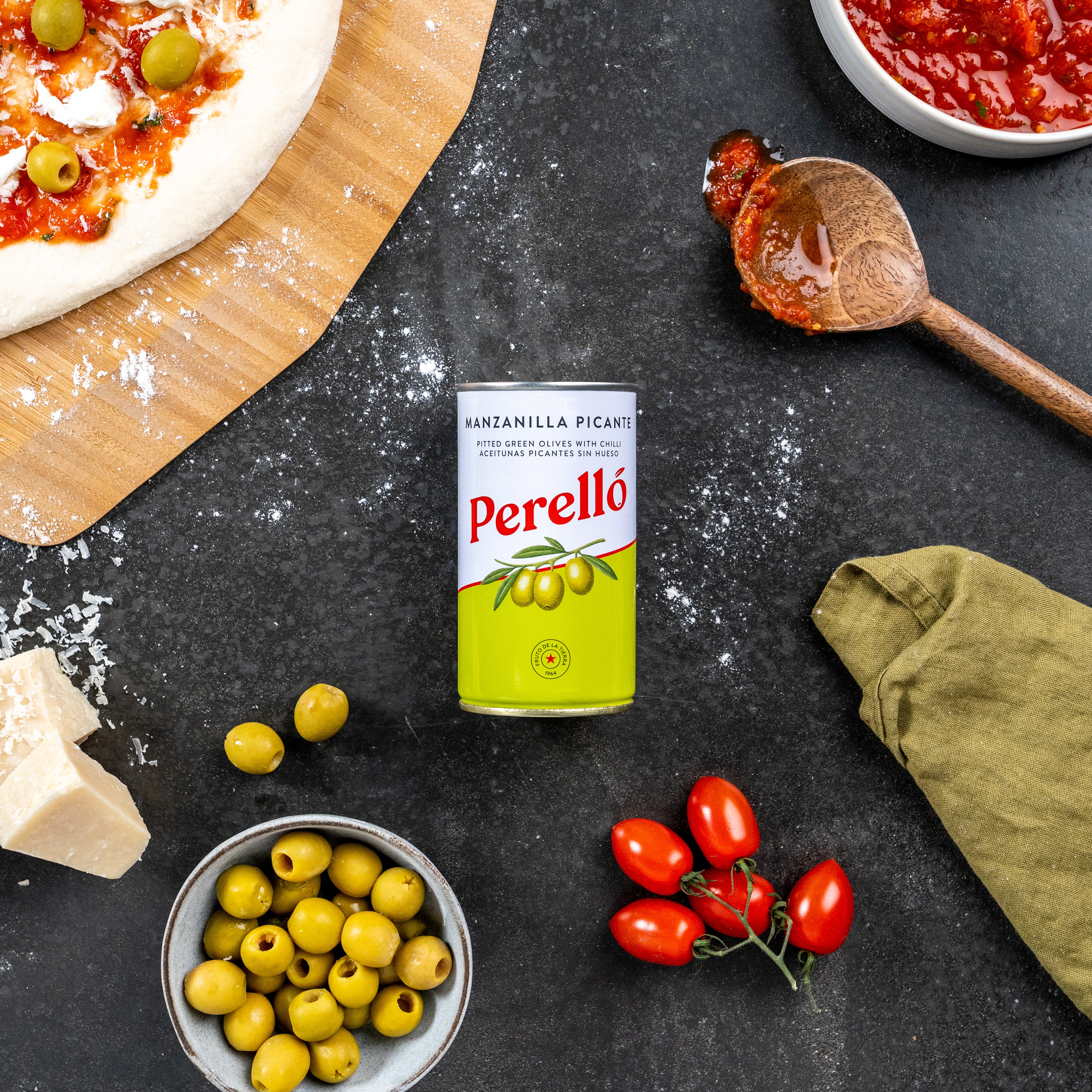 Perello Manzanilla Pitted Olives (350g) - Image 3