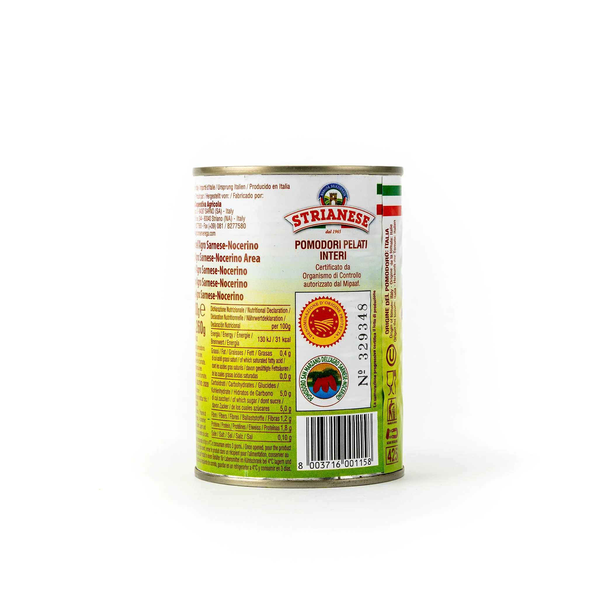 Strianese San Marzano Peeled Plum DOP (400g) - Image 4
